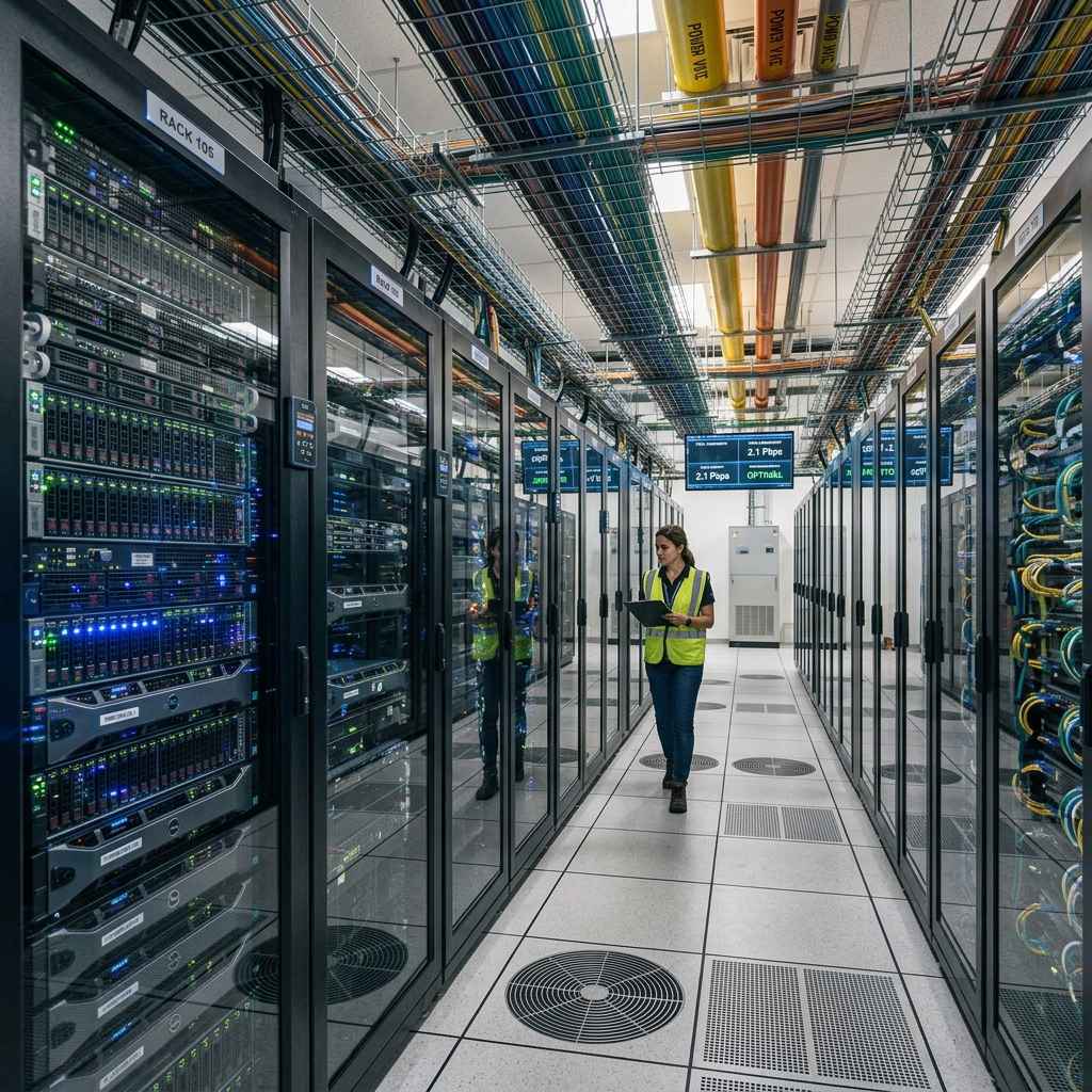 Blade server enterprise dan chasis penyimpanan